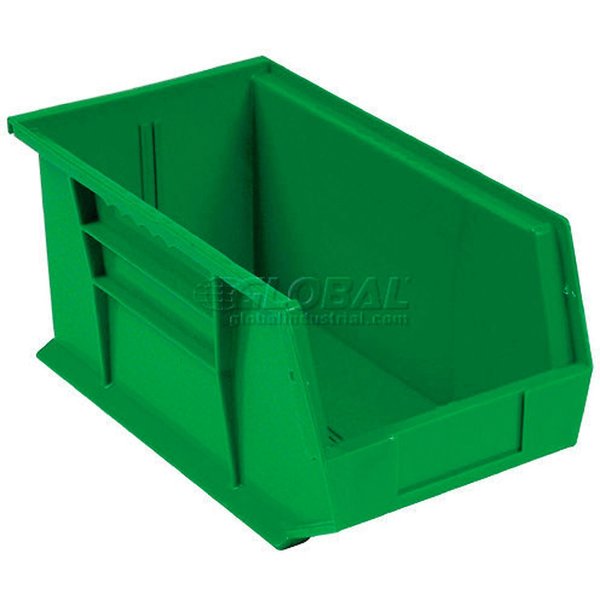 Quantum Storage Systems Storage Bin, Plastic, 9 in H, Green QUS265GN